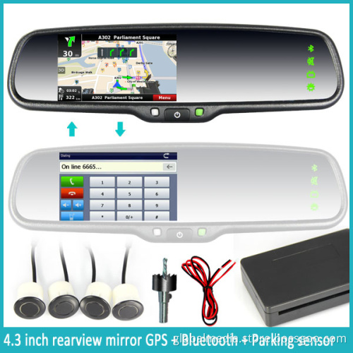 Car Mirror Link for Peugeot Navigation Rear Vision Mirror with Backup Camera
